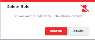 Delete Role pop-up - CyLock